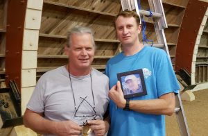 Jeff and Michael Plemons with picture of Terry Plemons